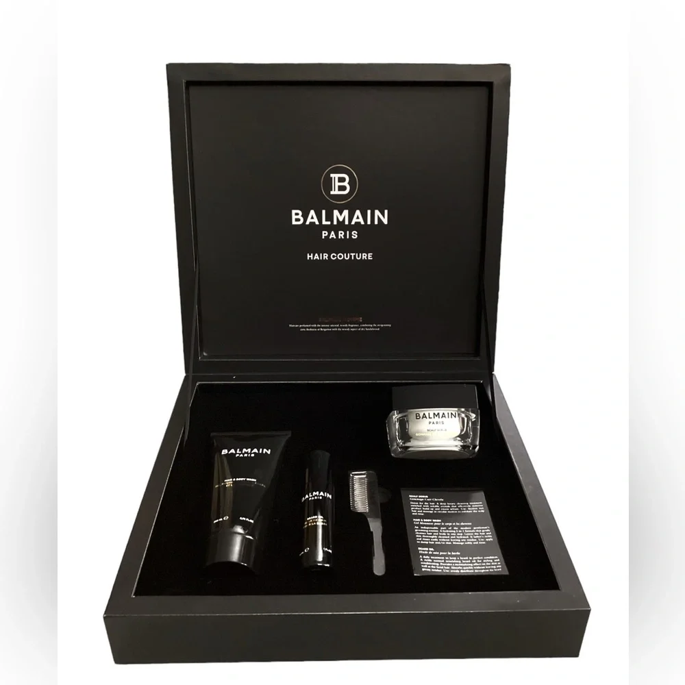 NWT Balmain Hair Standard Homme 4-Piece Set